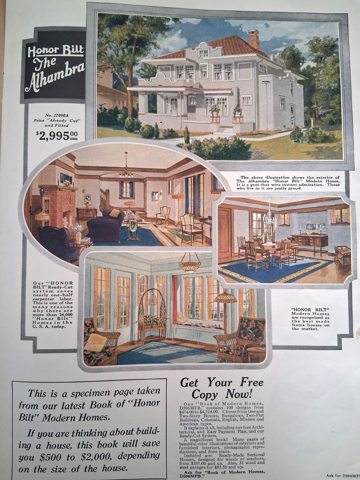 1925 Sears Honor Bilt Barn Catalog Modern Farm Buildings Complete Gothic Roof
