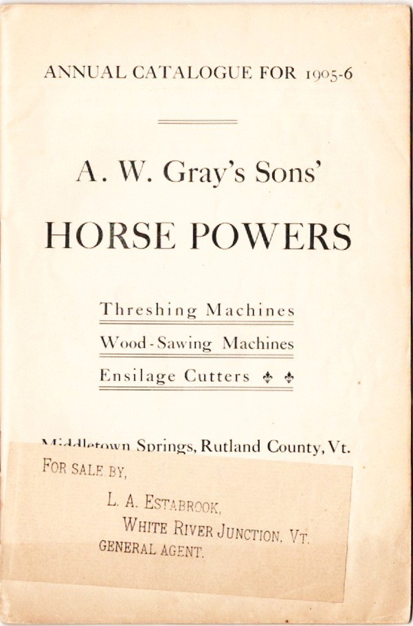 Original Antique 1905-1906, A W. Gray&rsquo;s Sons Farm Equipment Catalog with prices