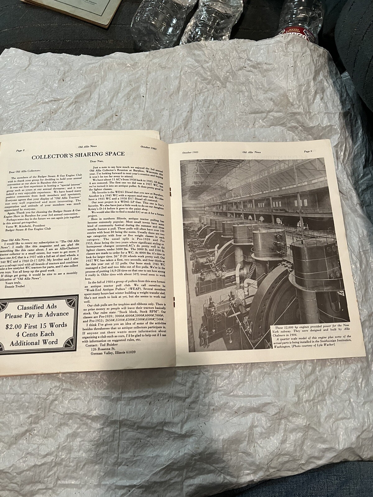 the old allis news october 1985 vintage farm agriculture literature