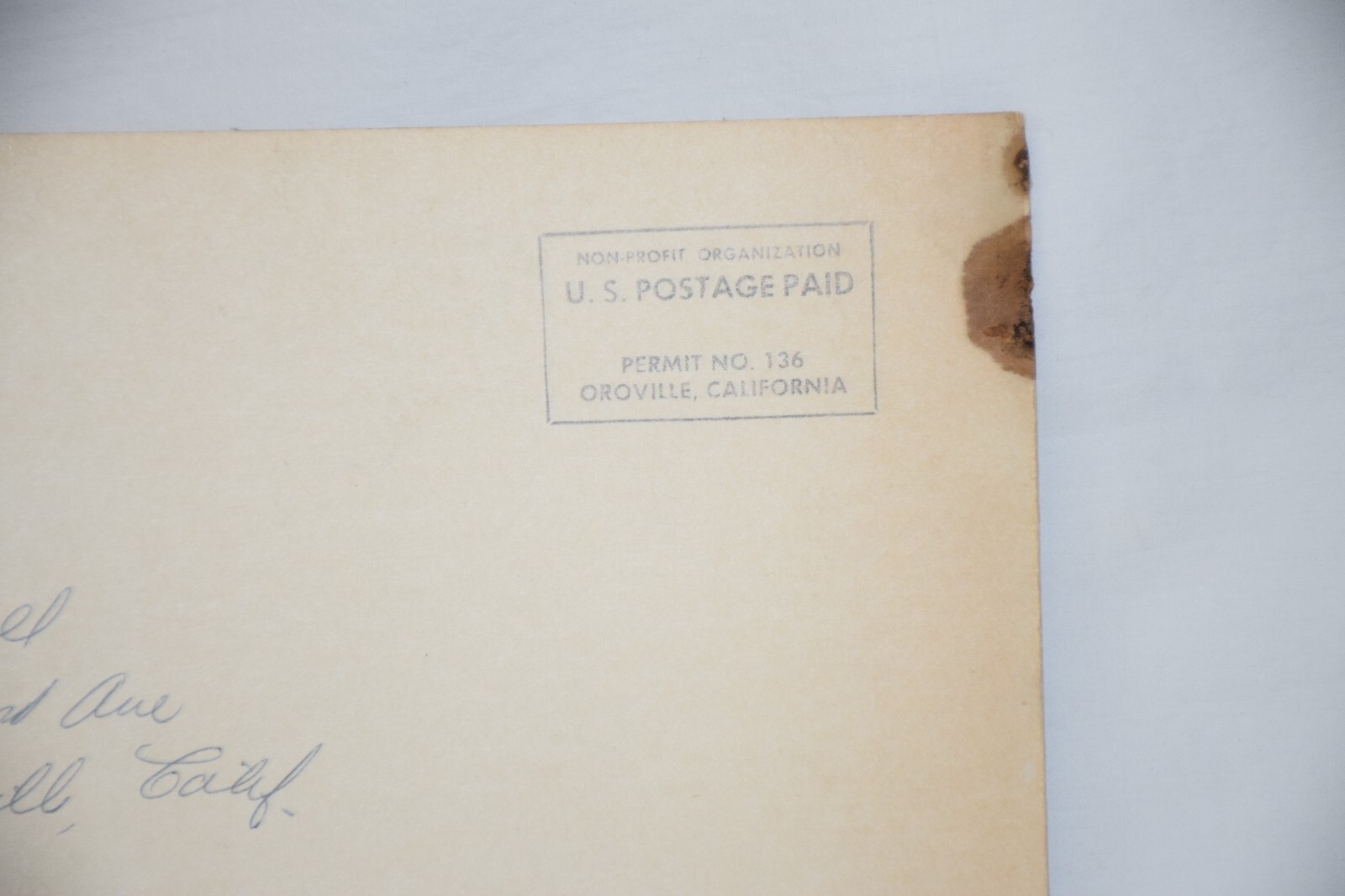 Vtg California AFBF County Farm Bureau Member 1965 Large Post Card Paper Sign