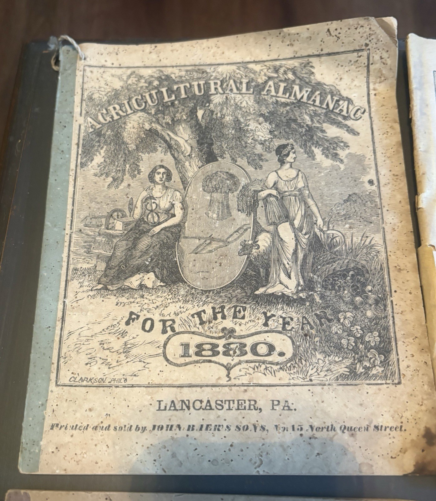 Lot Of 4 John Baer&rsquo;s Agricultural Almanac Lancaster, PA Antique 1880’s