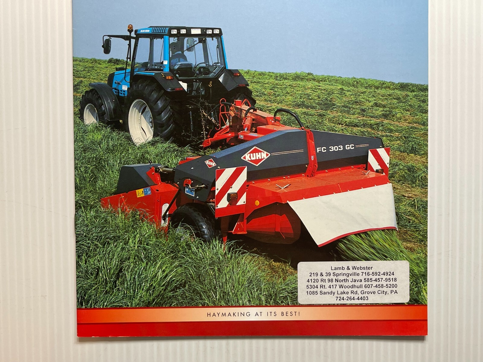 KUHN – FC Mower Conditioners (FC 303 FC 353) – Sales Brochure *Original 2004*
