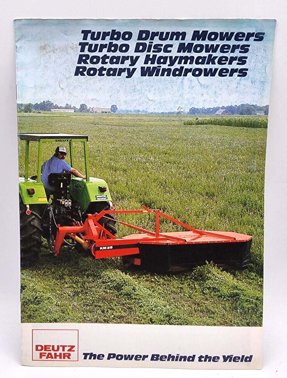 Deutz-Fahr Turbo Mowers Haymakers Rakes Windrowers Sales Salesman Brochure 8pgs