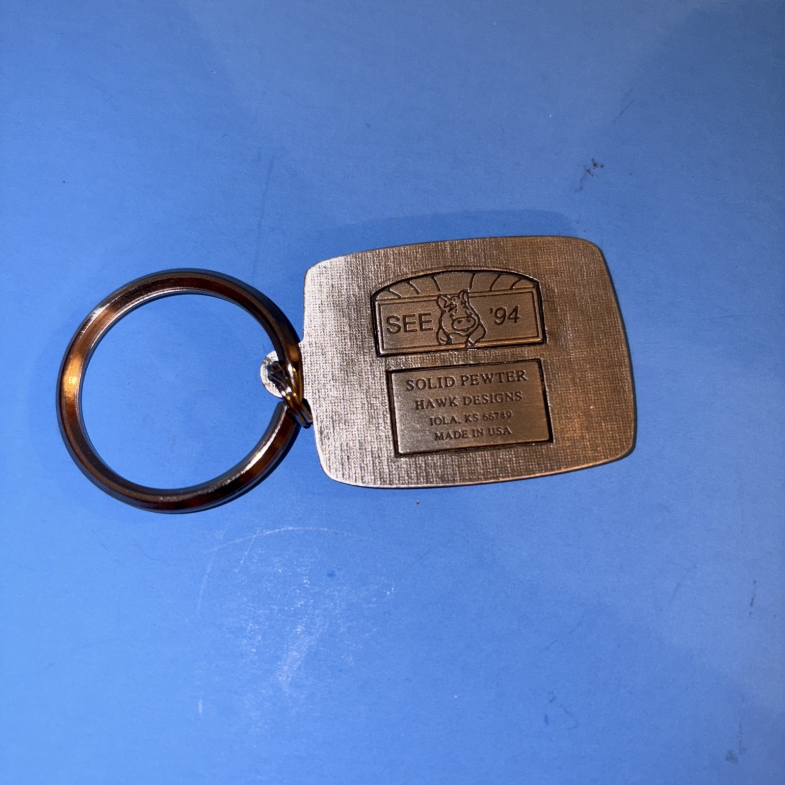 Cedar Falls Iowa Unidome Swine Equipment Expo 1994 Keychain