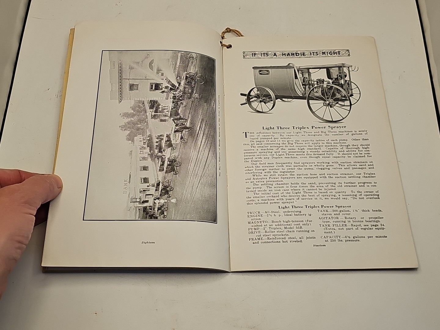 vintage hit miss hardie sprayer tractor avery catalog brochure 1920&rsquo;s