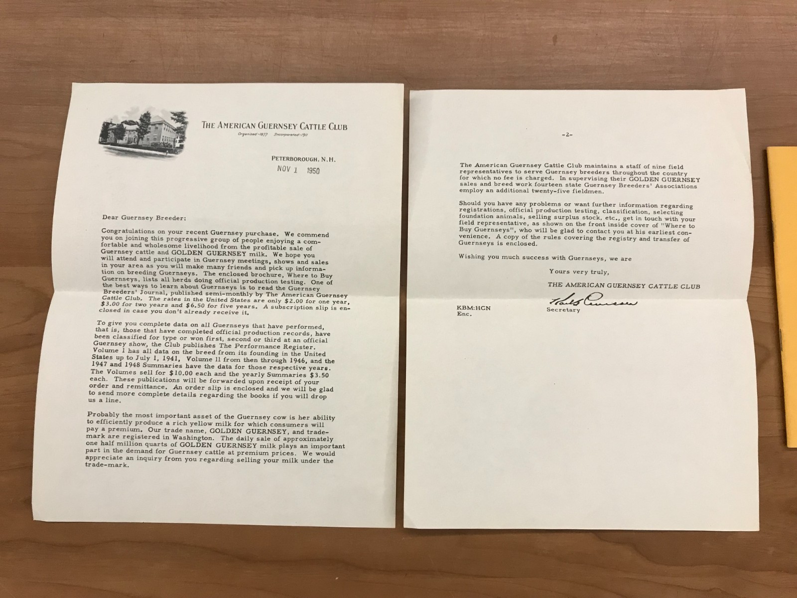 1950 The ABC of Registering your Guernseys by The American Guernsey Cattle Club