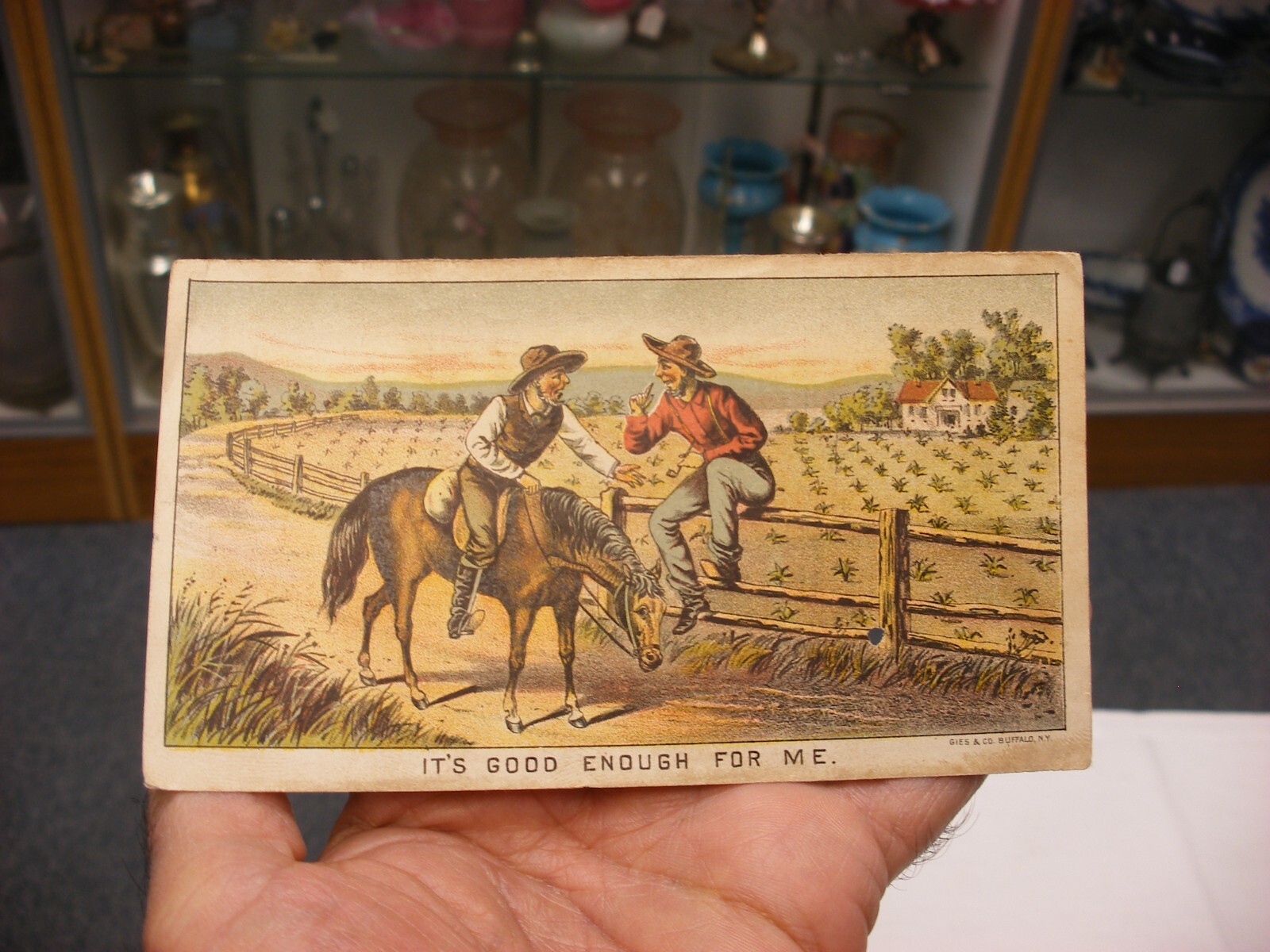Vintage Farm Farming Equipment Trade Card – Tait Wire Check Rower