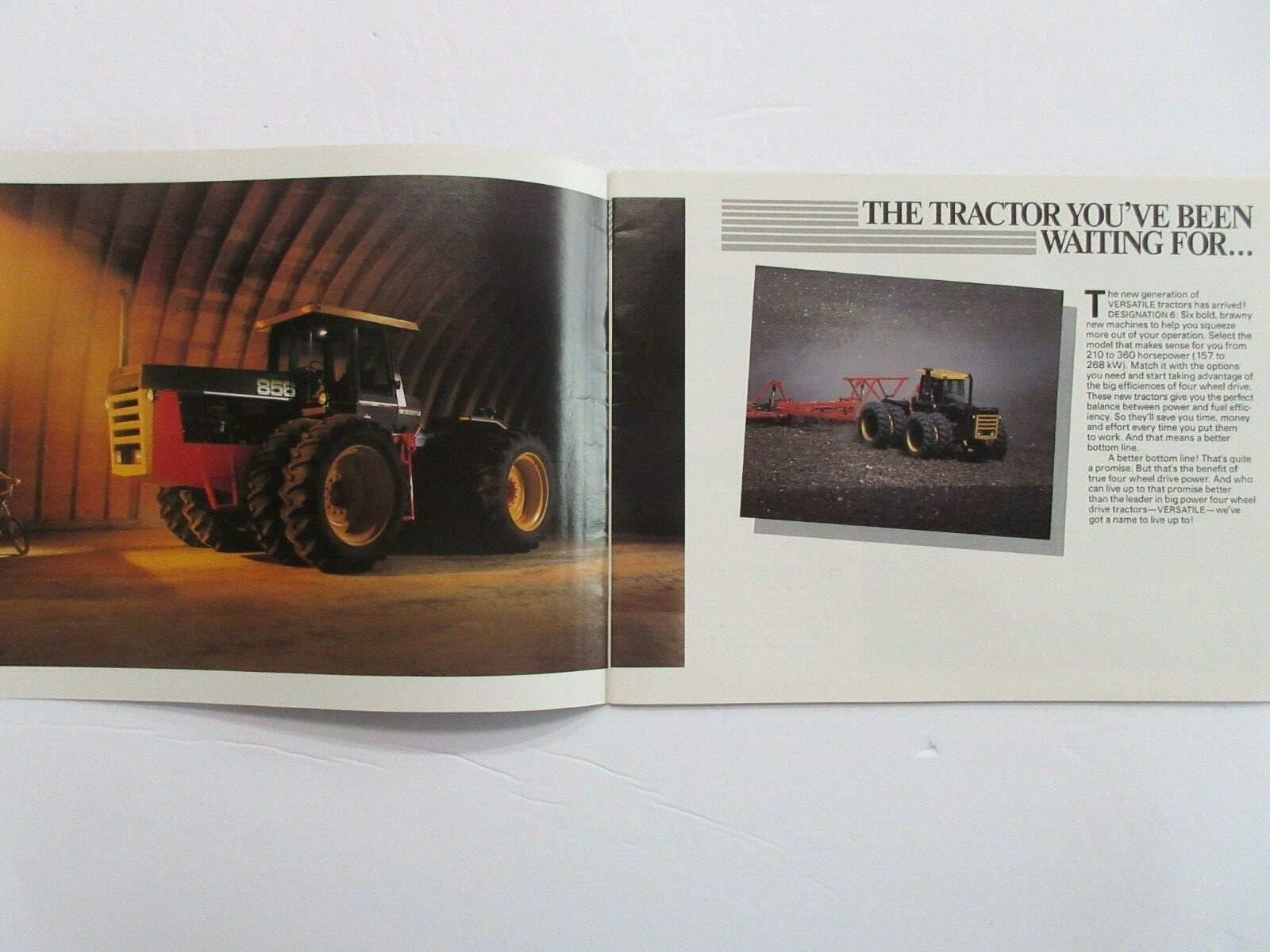 Versatile 836 856 876 936 956 976 4wd Farm Tractor Brochure 1984 24 Pages