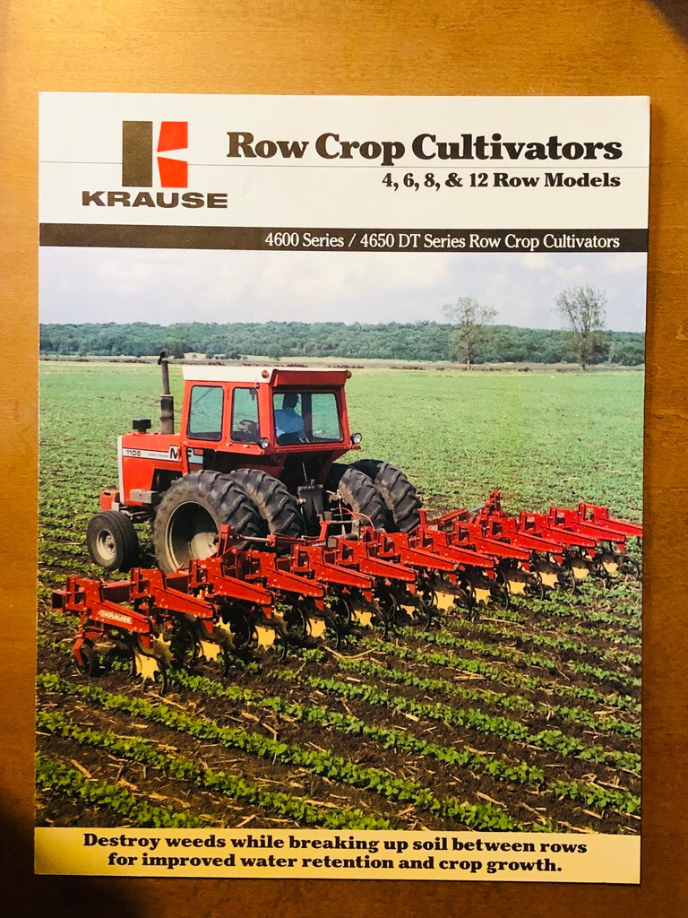 KRAUSE 4600 4650 DT Series 4,6,8, & 12 Row Crop Cultivators Sales/Specs Brochure