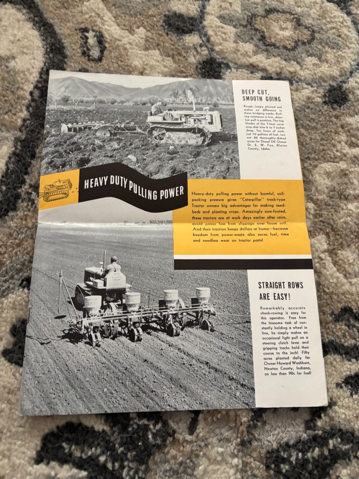 Caterpillar CAT Tractor For Tillage and Seeding Brochure FCCA25