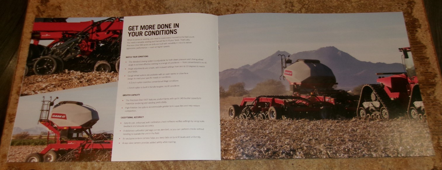 2022 case ih 550 series air drill brochure in nice shape used