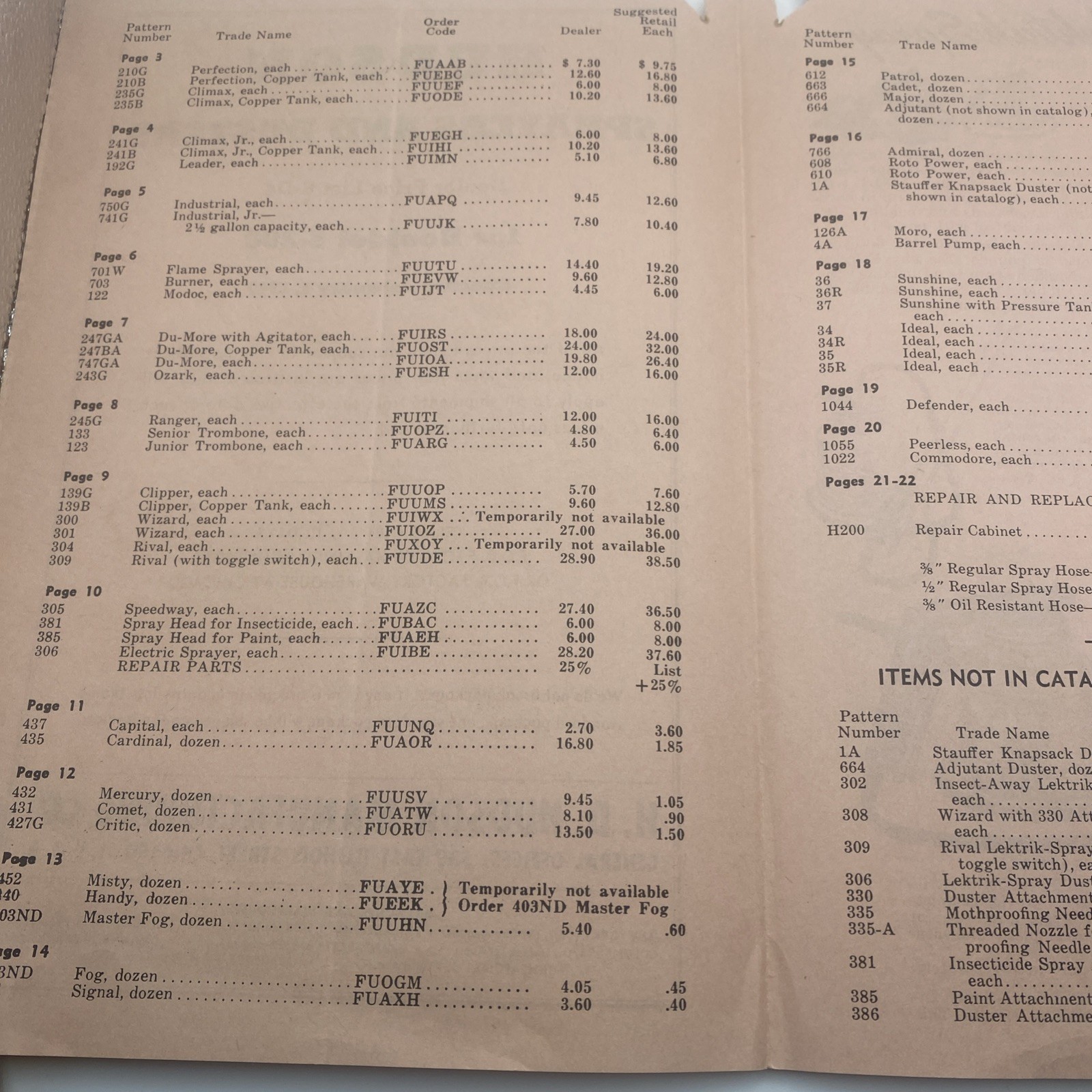 Vintage 1947 Hudson Sprayers Dusters Sales Brochure Agriculture Advertising F44