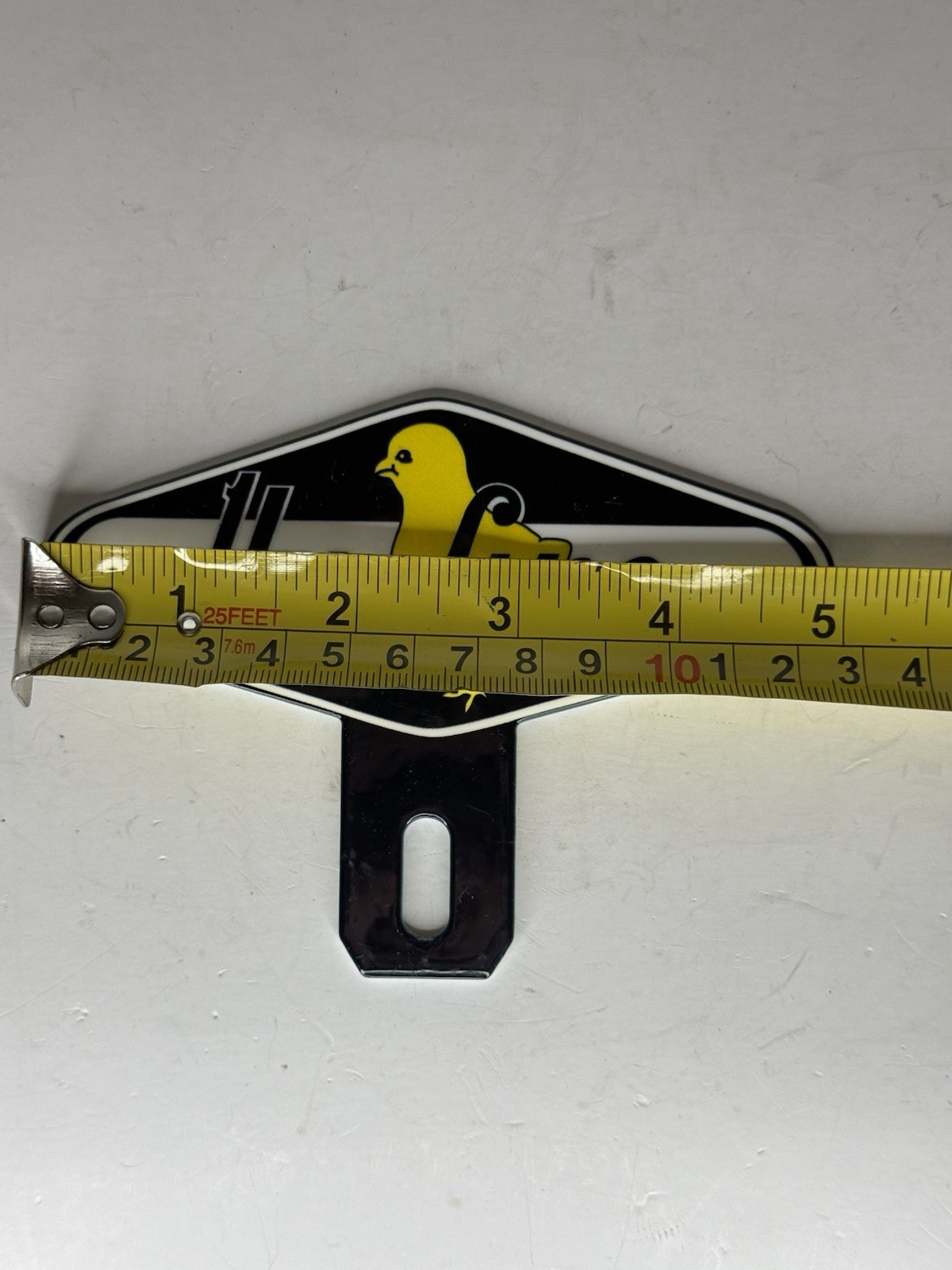 Hy-Line Feeds Advertising 5”x3 3/4” Quality License Plate Topper Thick Metal