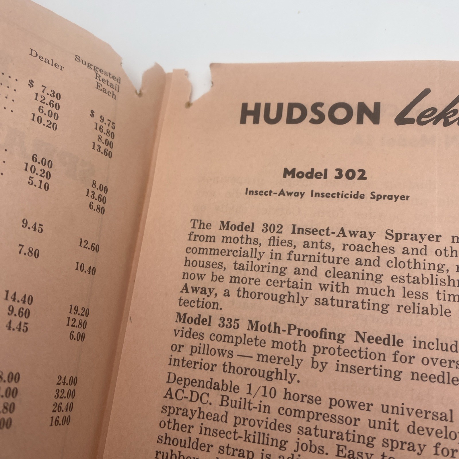 Vintage 1947 Hudson Sprayers Dusters Sales Brochure Agriculture Advertising F44
