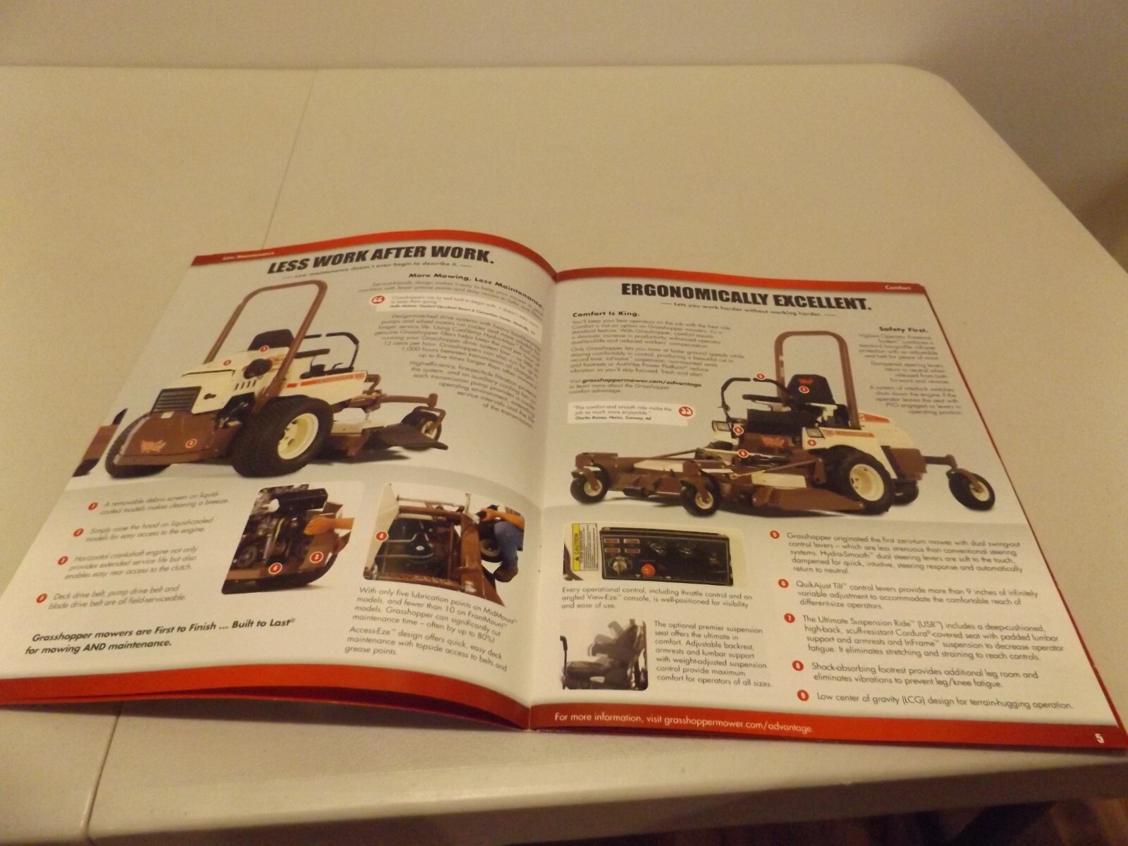 GRASSHOPPER TRUE ZEROTURN COMMERCIAL MOWERS, LIT # 0311-170470 2011