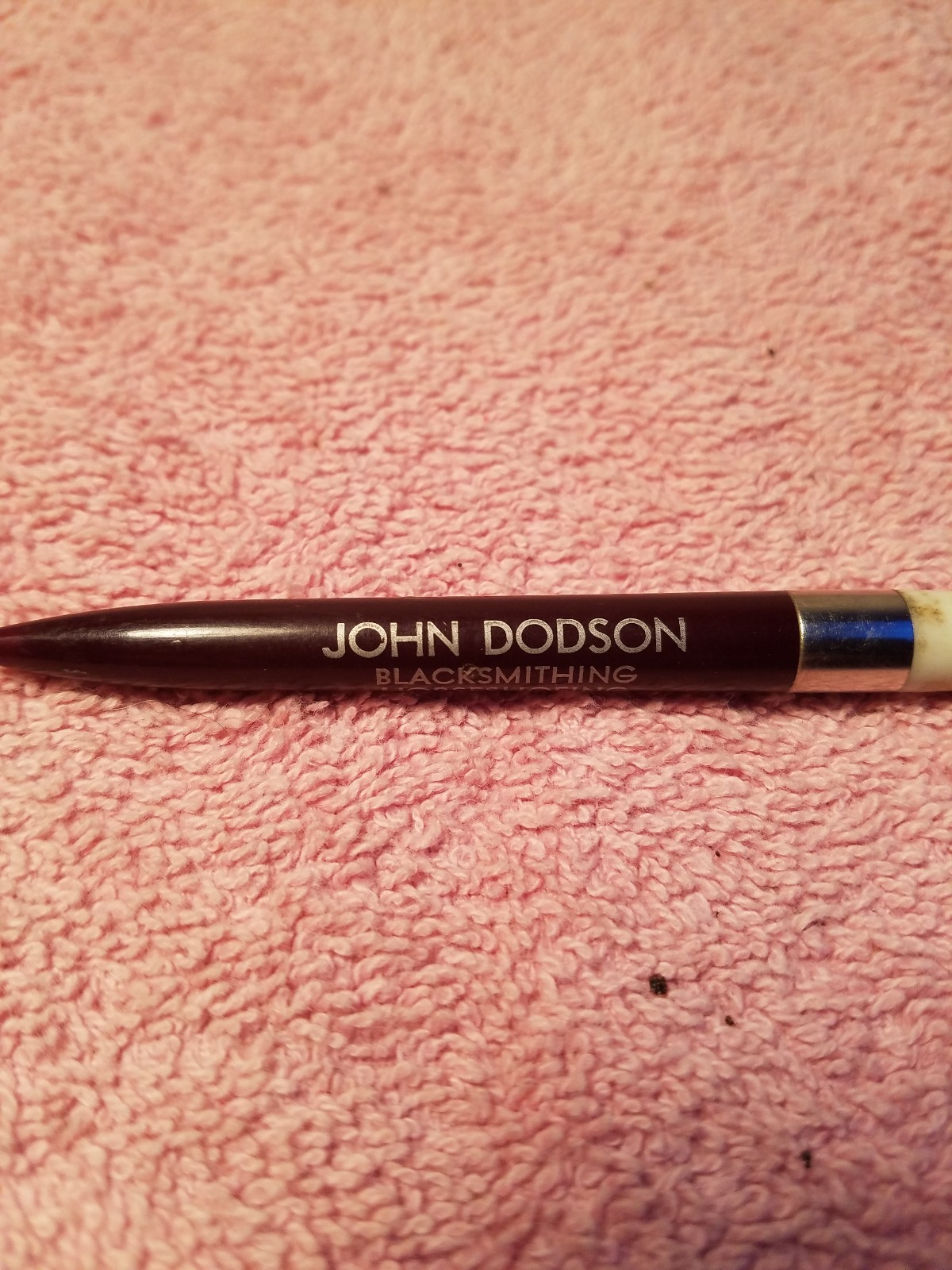 Vintage Advertising Ink Pen JOHN DODSON BLACKSMITHING , HORSESHOEING Arthur ,