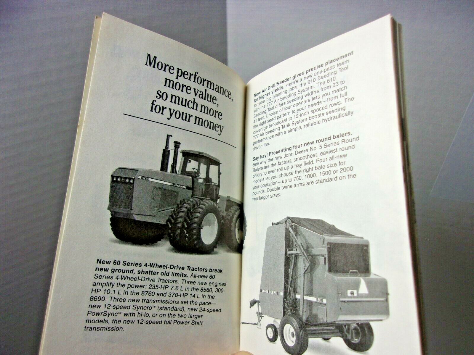 Farmers Pocket memo Advertising John Deere Agriculture 1989 Vintage Book Farm
