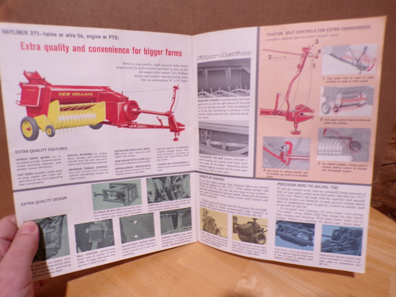 1963 New Holland Hayliner Dealer Brochure Catalog Advertising Agriculture