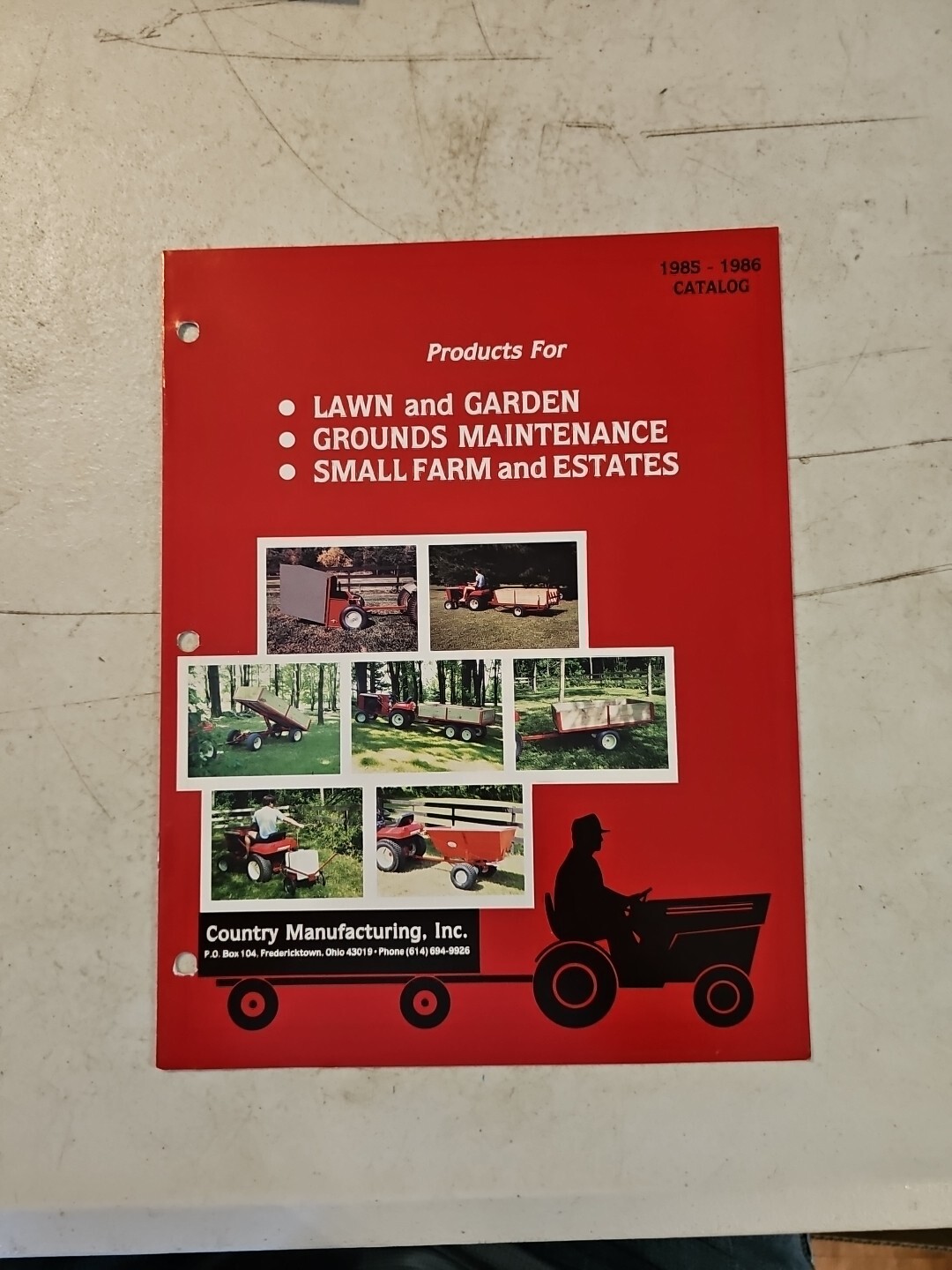 1985-86 Country Manufacturing Small Farmer&rsquo;s Products Catalog. Fredericktown, OH
