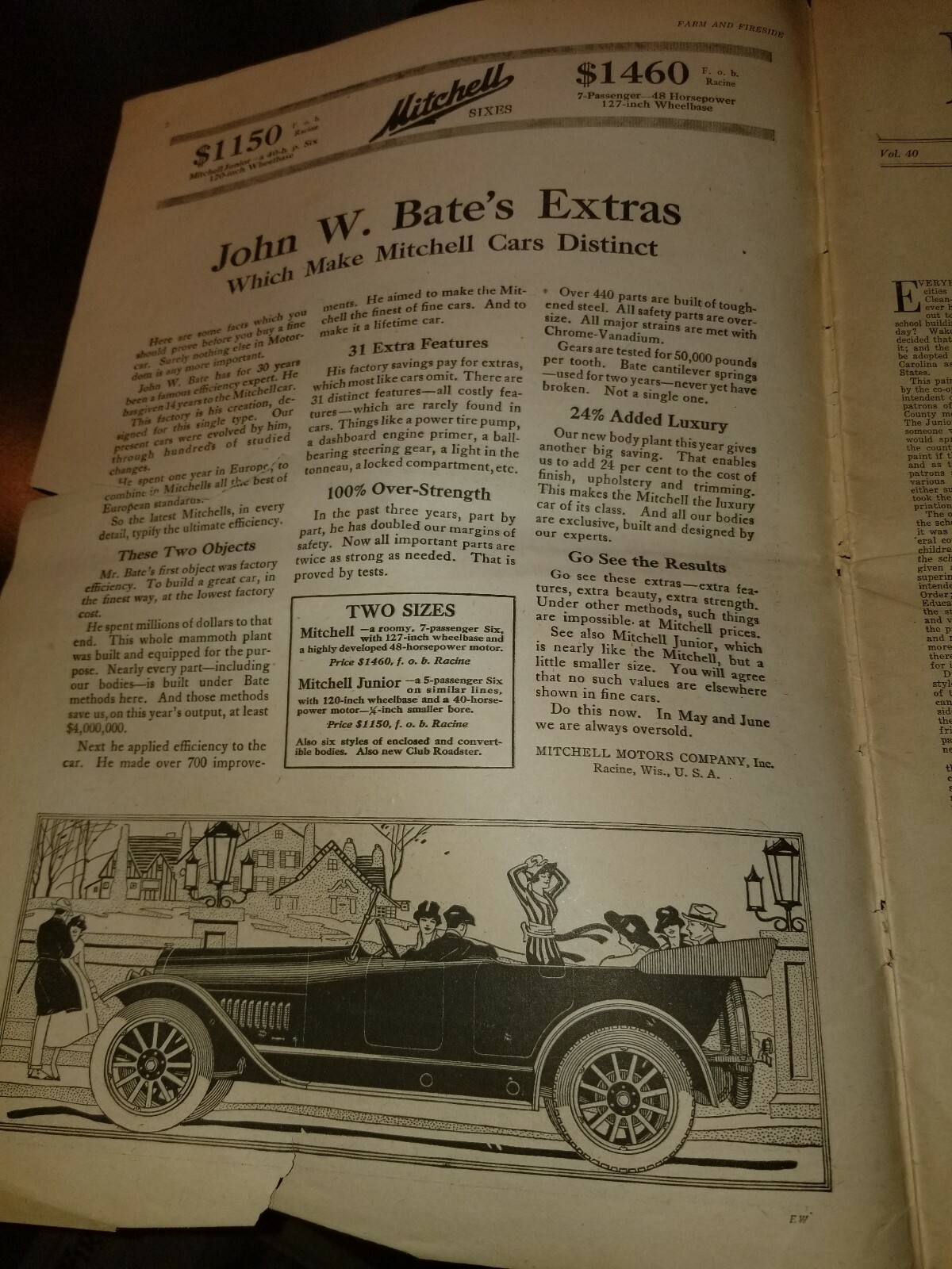 FARM and FIRESIDE, The National Farm Paper- Old Farmer Apr. 7 1917 John Deere…