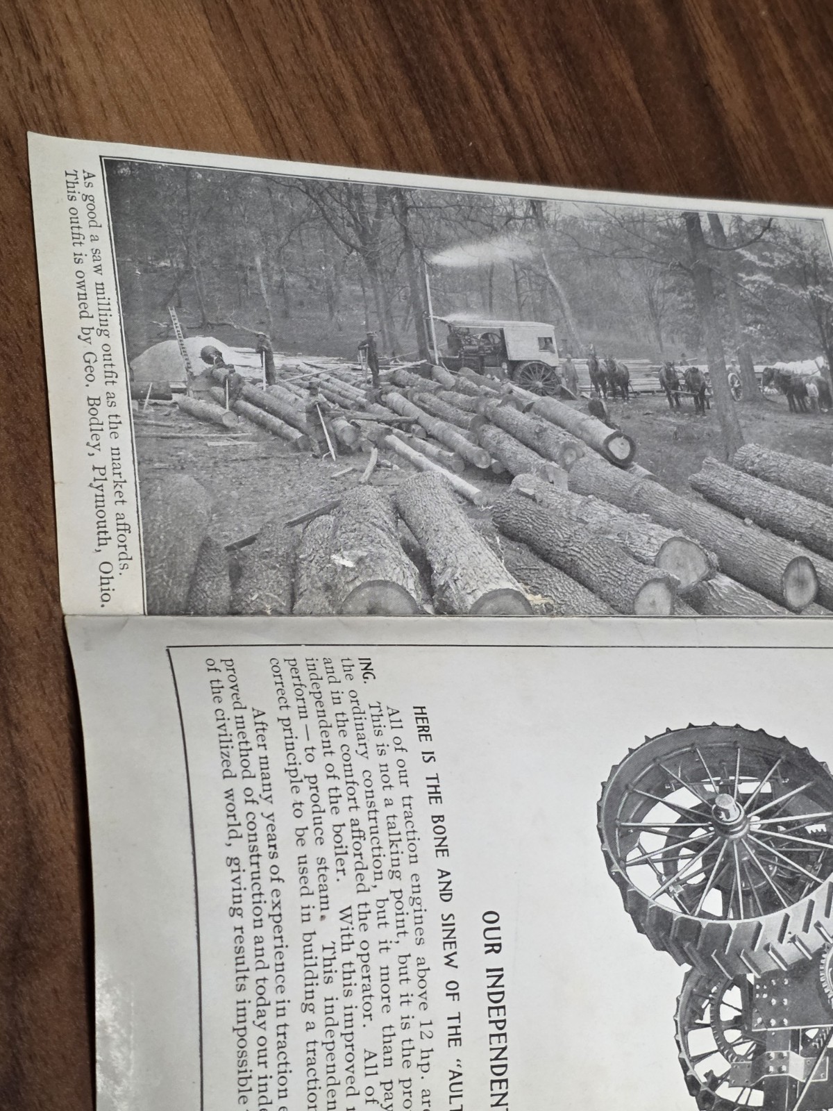 Rare Early 1900s Aultman & Taylor Small Tractor Brochure