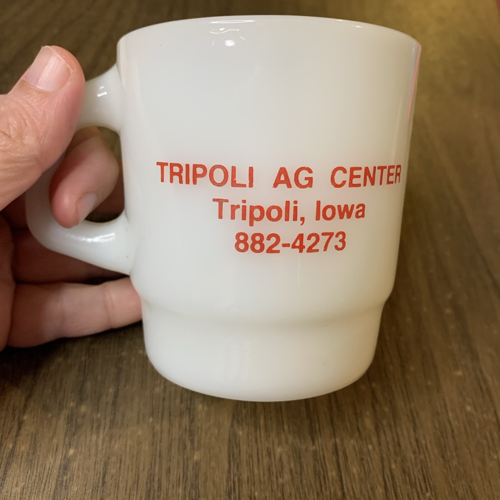 Vtg Tripoli, IA Ag Center – Anchor Hocking – Advertising Mug
