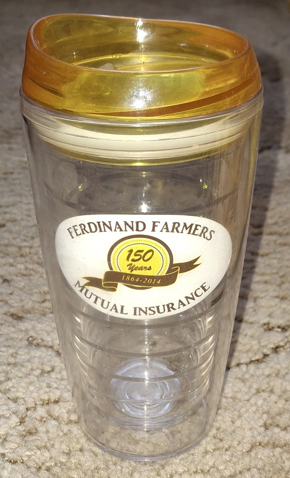 2014 Ferdinand Farmers Mutual Insurance 16 oz Plastic Tumbler Ferdinand Indiana