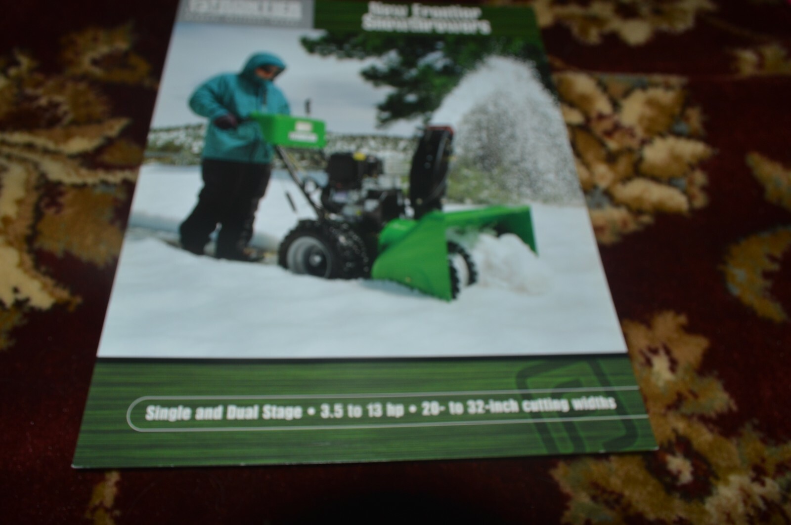 Frontier Snowthrowers Snowblowers Brochure FCCA