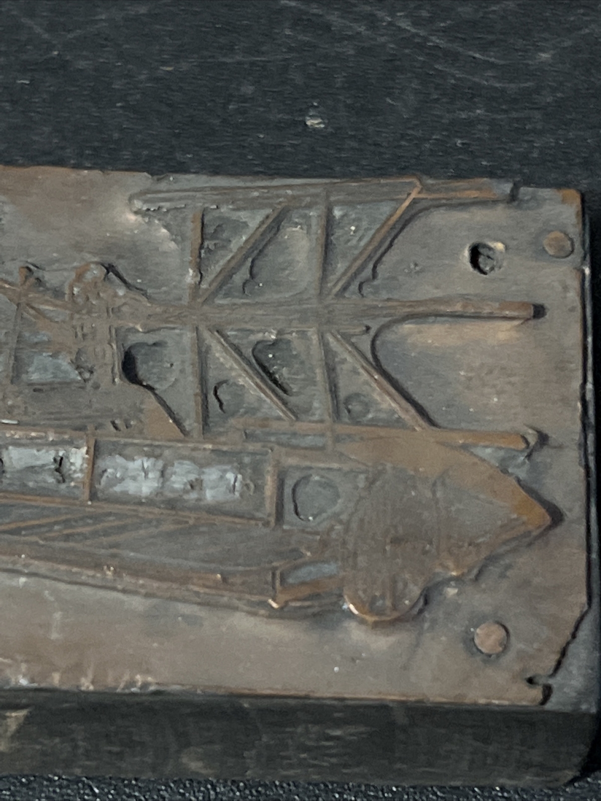 1880s Farm Implements Print Block