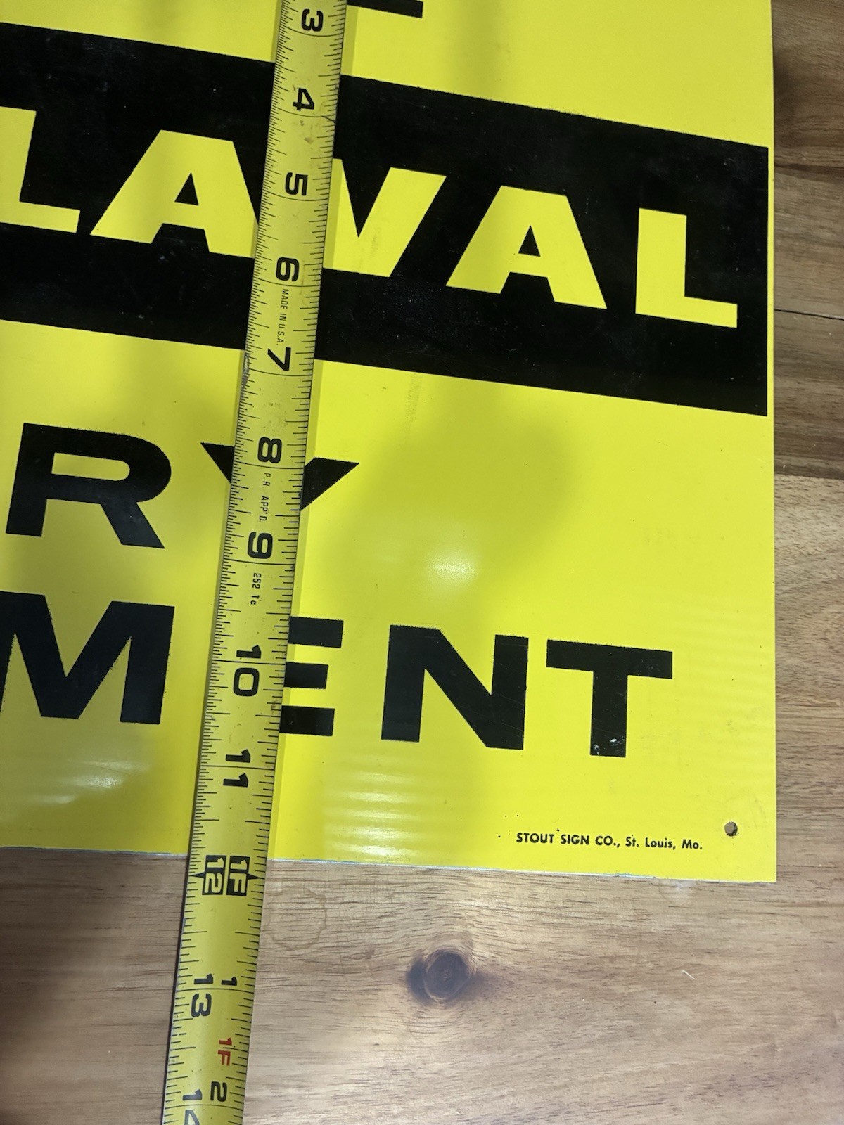 Authentic De Laval Dairy Equipment Tin Advertising Sign.