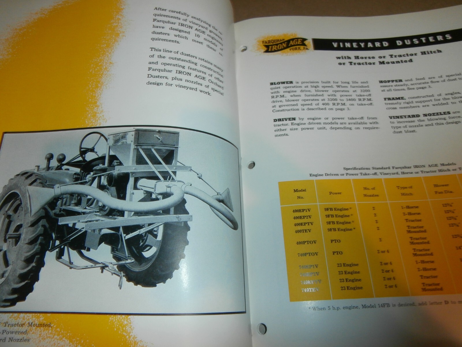 Vintage Farquhar York PA Manure Spreaders & Dusters Farm Brochures Manual