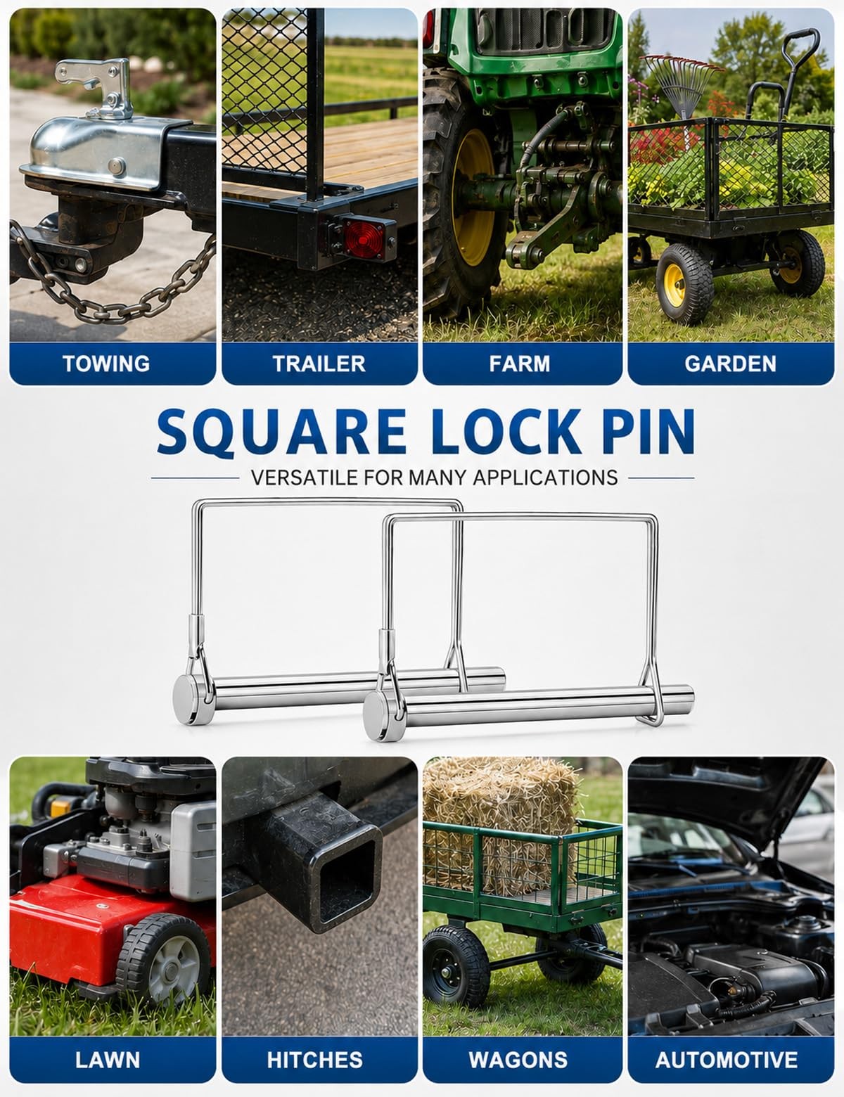 TVLVCGXV 1/4&Prime; Trailer Pin Hitch Latch 5 Pack