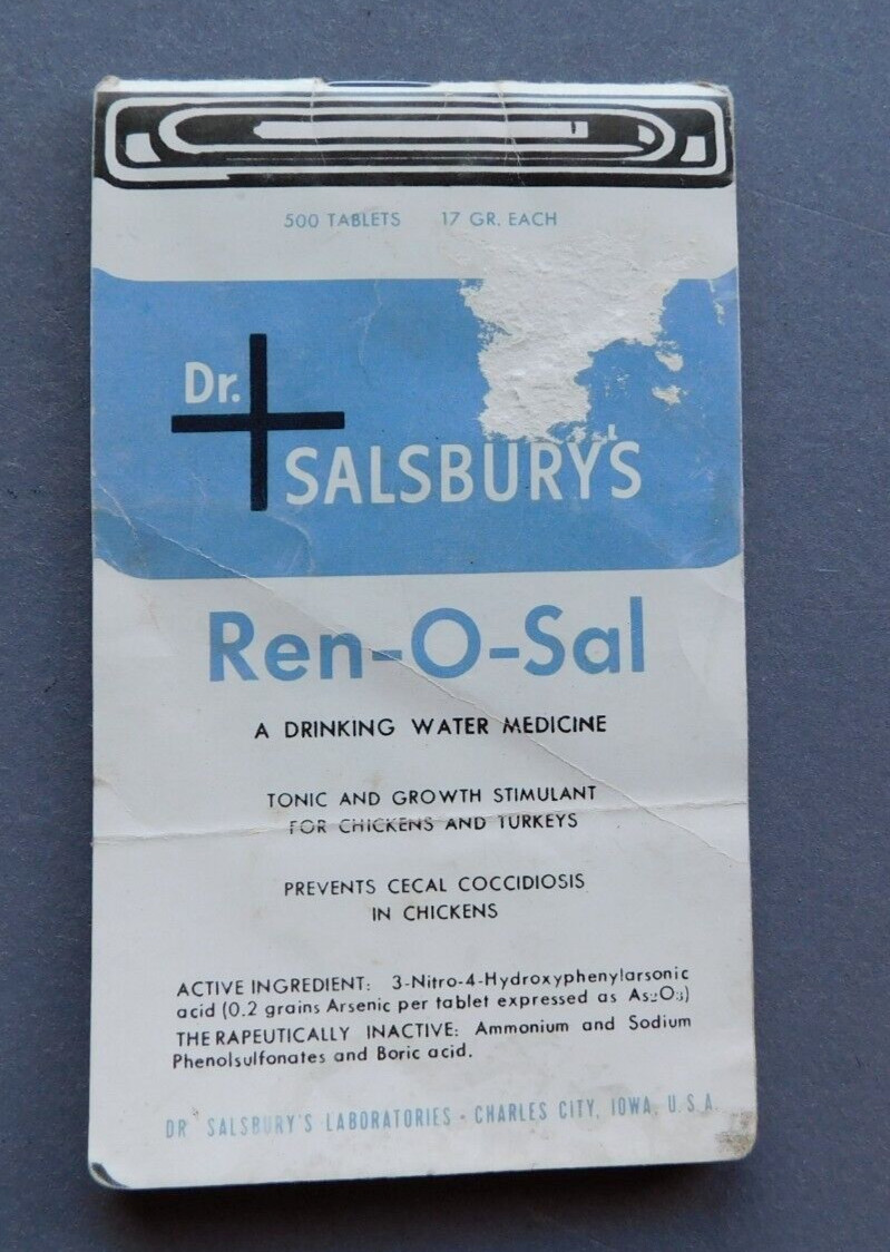 Dr Salsbury&rsquo;s Ren-O-Sal Drinking Water Medicine for Poultry – label pad