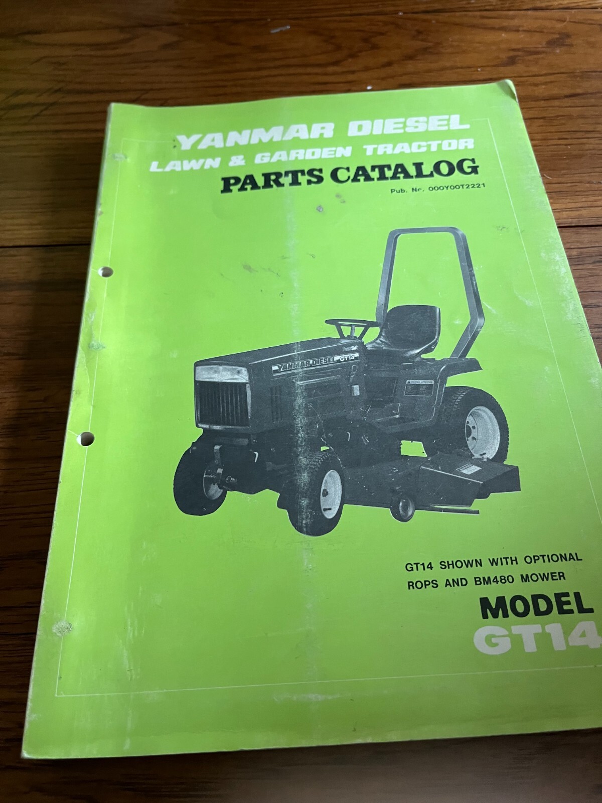 Yanmar GT14 Tractor Parts Book Manual FCCA