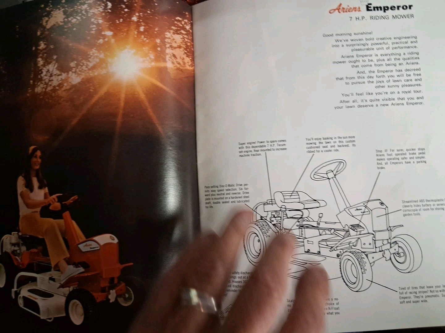 What&rsquo;s new ariens 1971 lawn tractors booklet brochure Tillers Mowers Free Shippi
