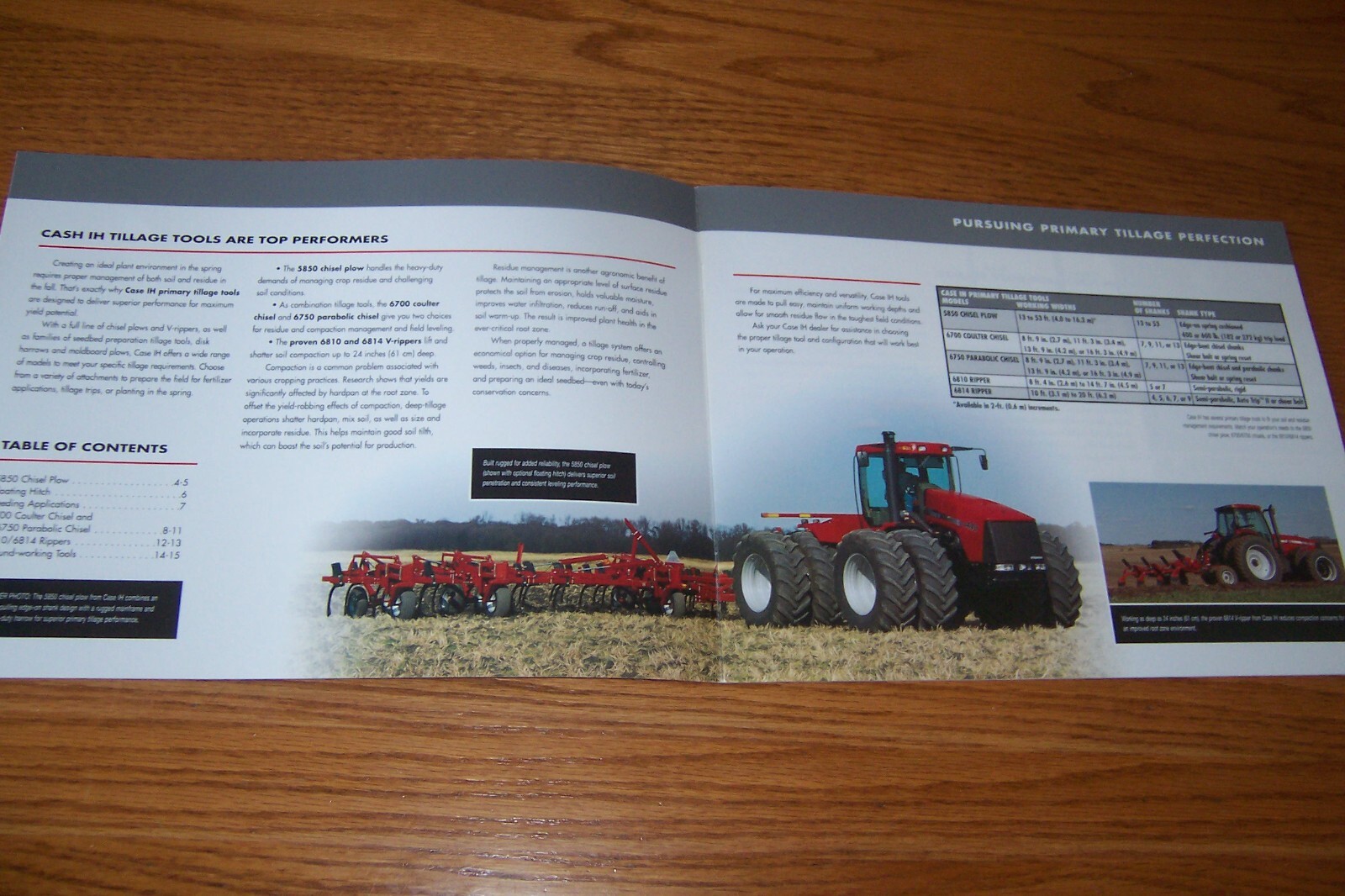 CASE-IH PRIMARY TILLAGE, LIT. # AE-40051 2001
