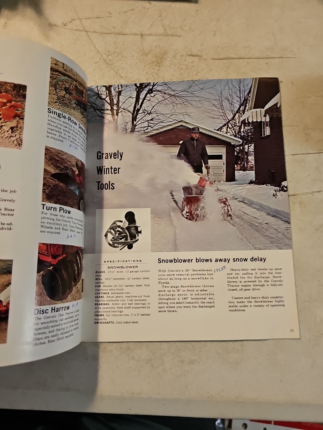 Vintage 1964 Gravely Tractor Lawnmower Dealer Sales Catalog