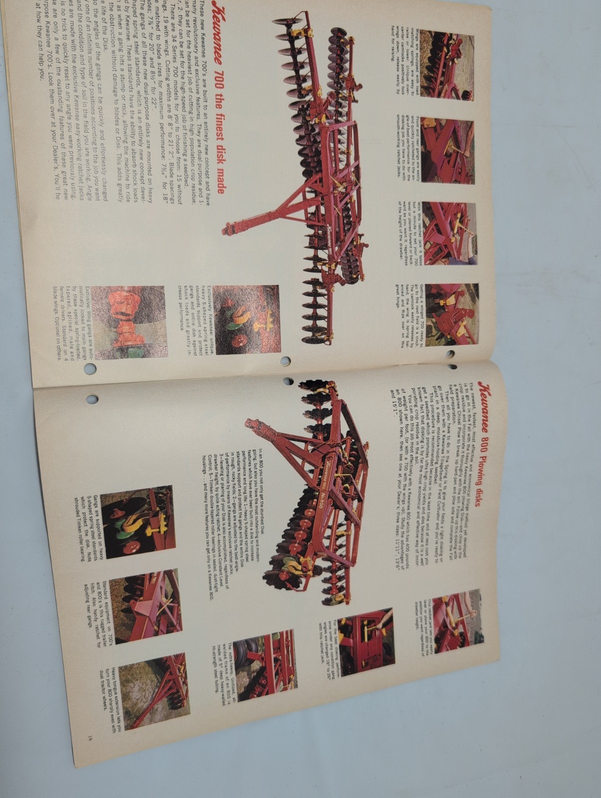 Kewanee Augers Mills Wagons Elevator Disk Brochure Catalog Farm Equipment