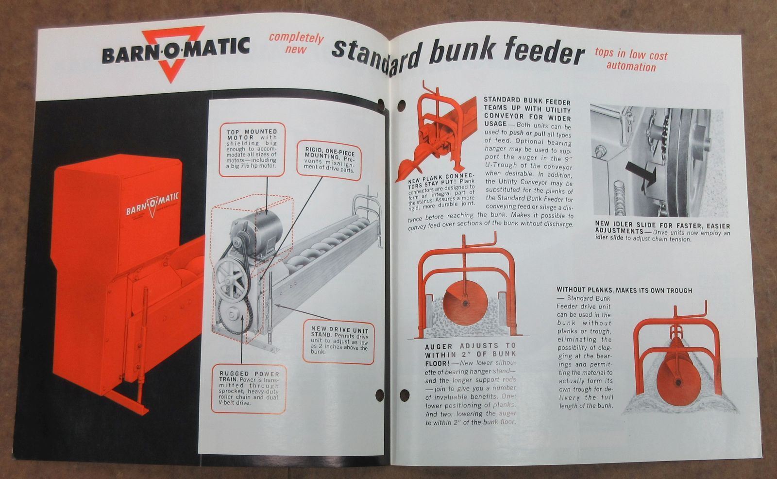 New Idea Barn-O-Matic Bunk Feeders Brochure