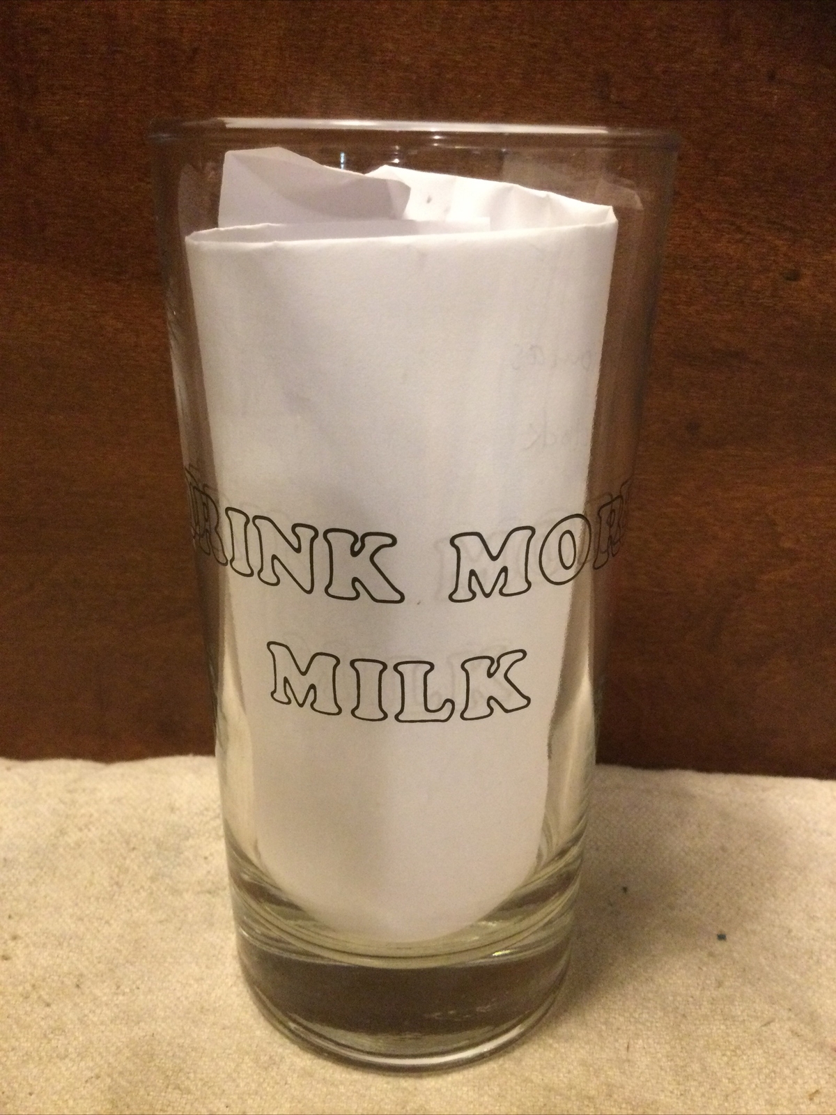 Vintage “Midland Coop” – “Drink More Milk” Advertising Drinking Glass Tumbler