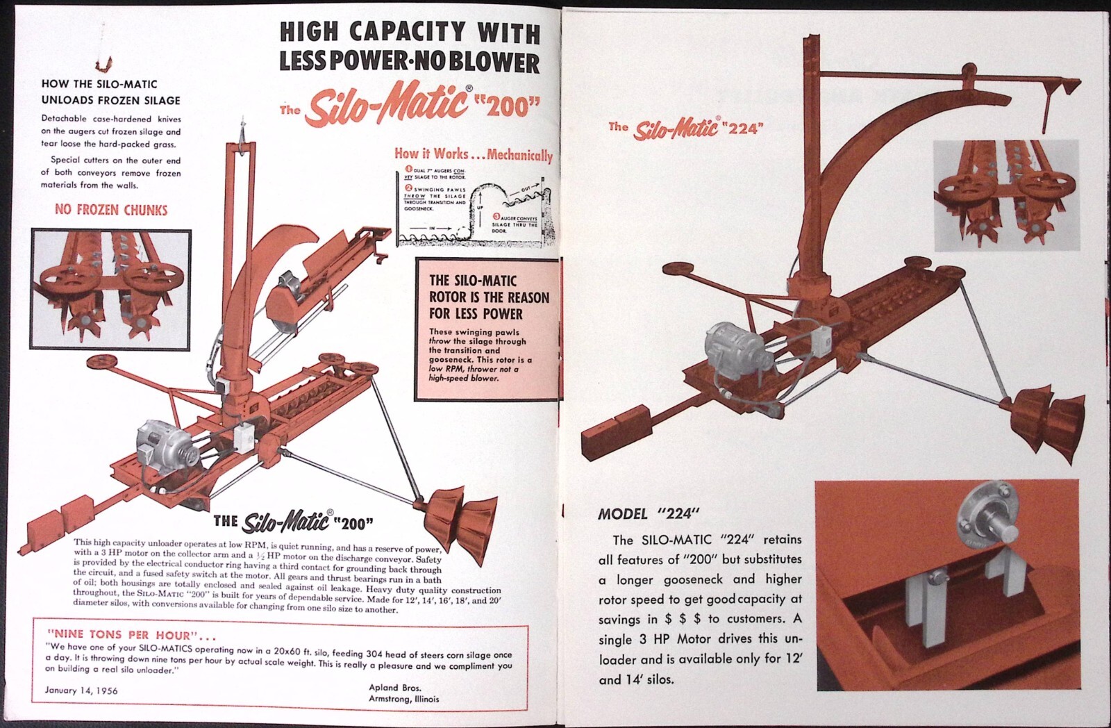 1950s Van Dusen & Co Silo Matic Unloader & Scru-Feed&rsquo;r Bunk Conveyor Brochure