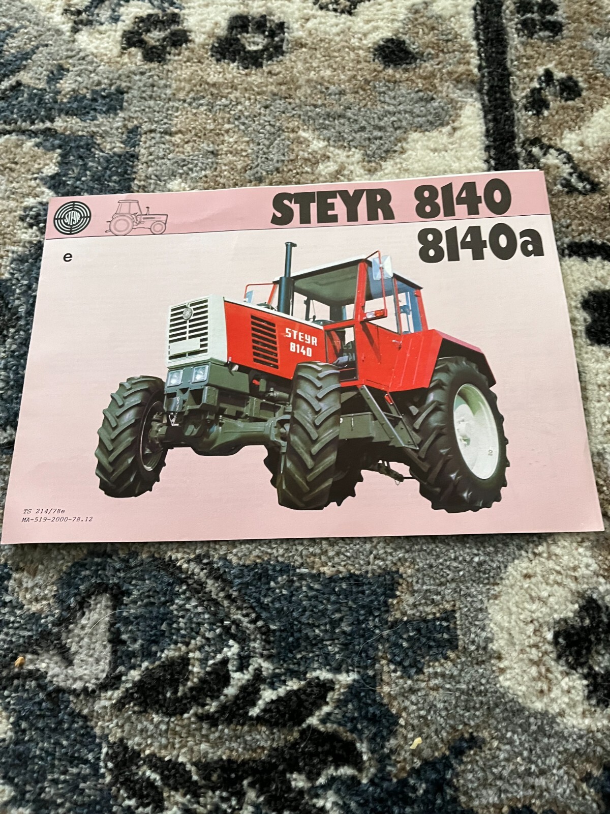 Steyr 8140 8140A Tractor Brochure FCCA