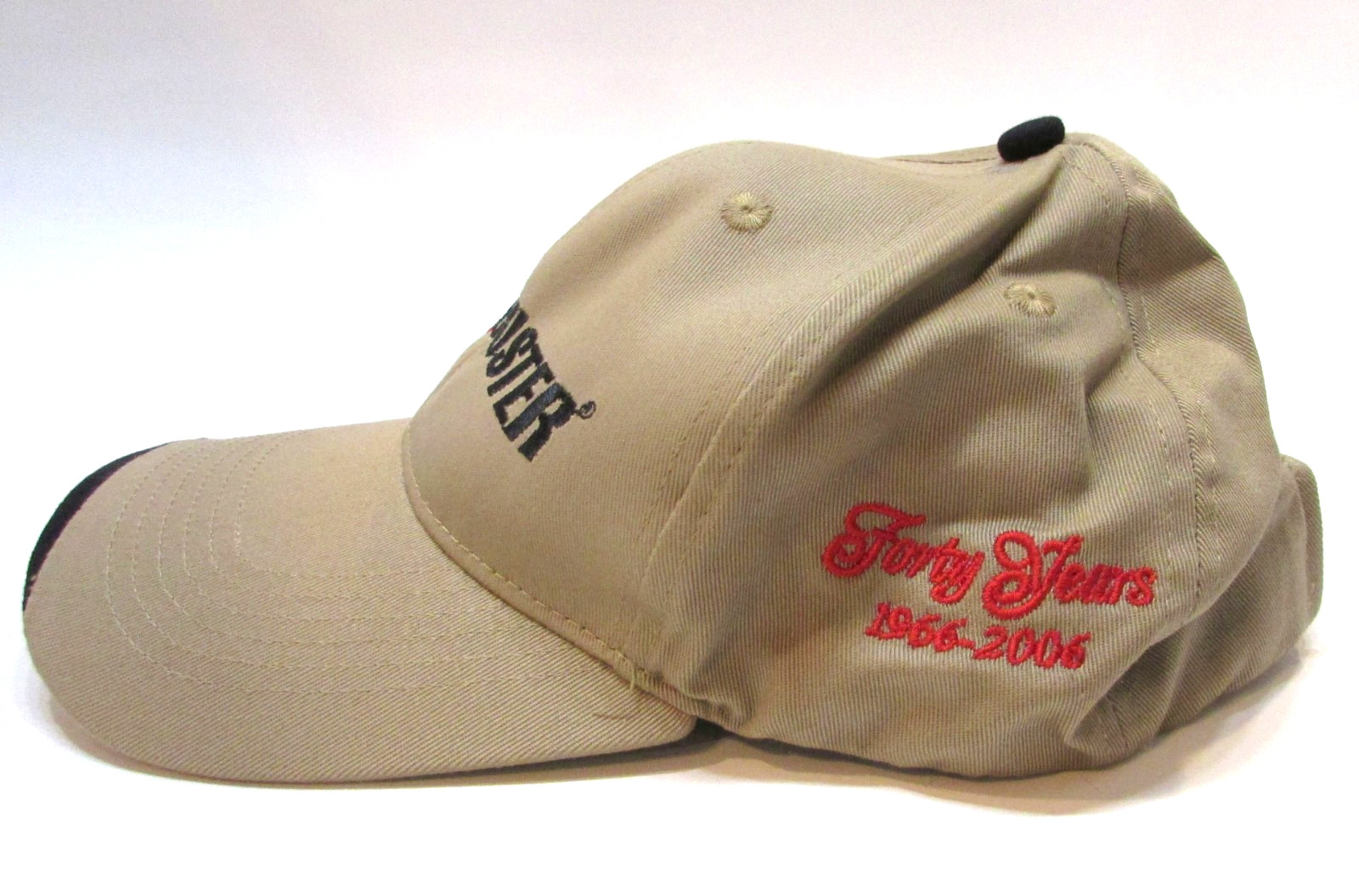 Vintage 2006 Haybuster 40 Years Farm Implement Tan Cotton Trucker Hat Ball Cap