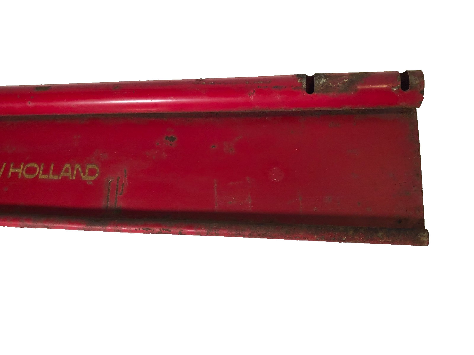 Vintage Sperry New Holland tractor implement metal sign cover red