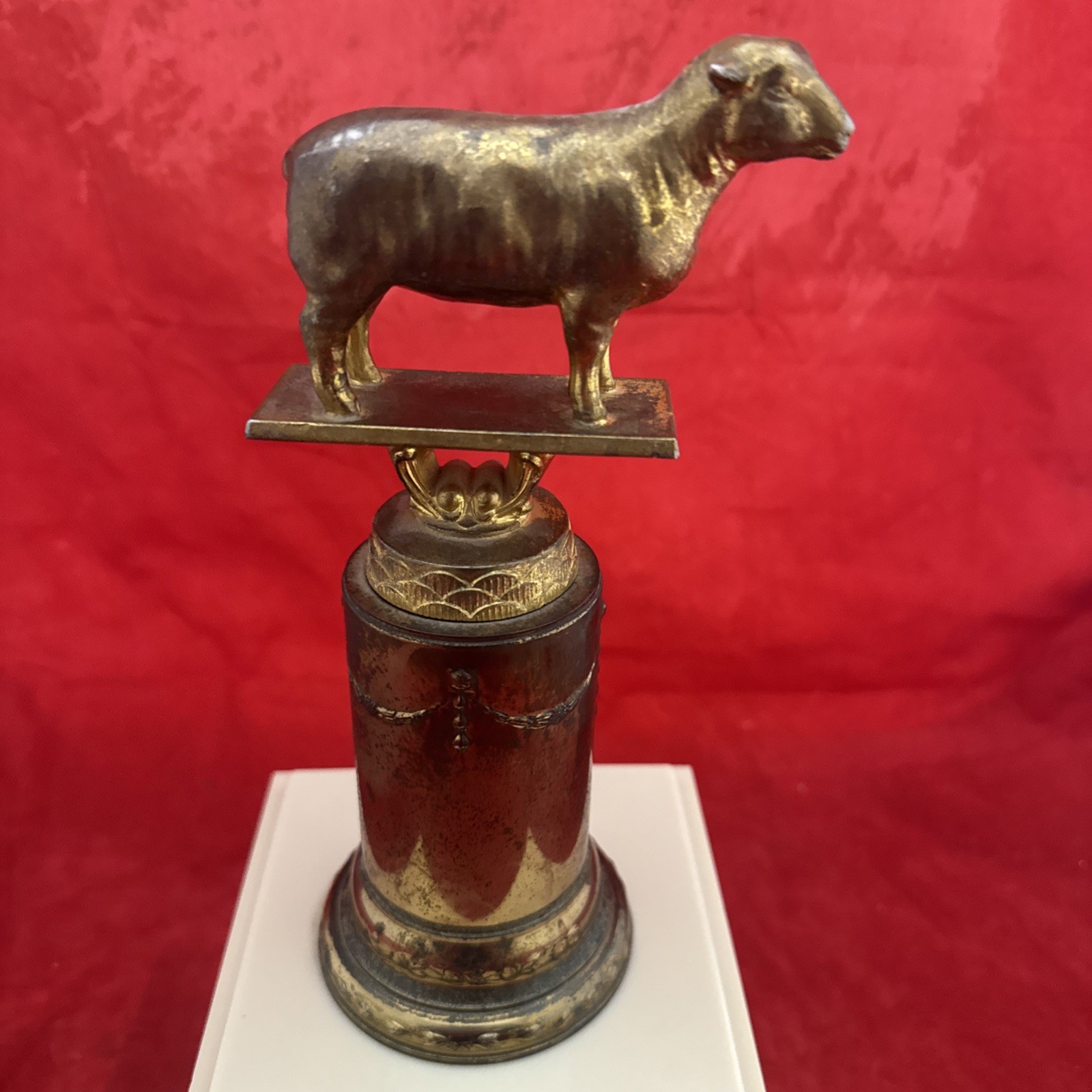 1957 Dodge Inc Trophy Sheep Brass Grand Champion Livestock Removable Plate