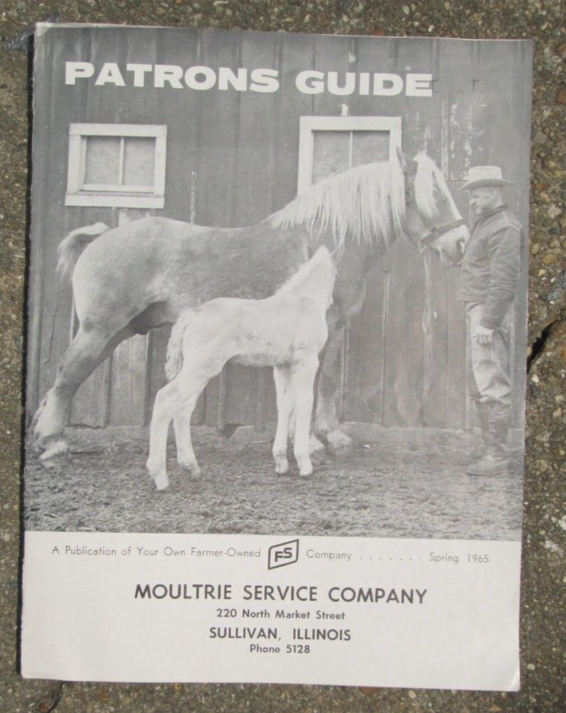 1965 FS Farmers Service Company Moultrie County IL. Patron&rsquo;s Guide Advertising