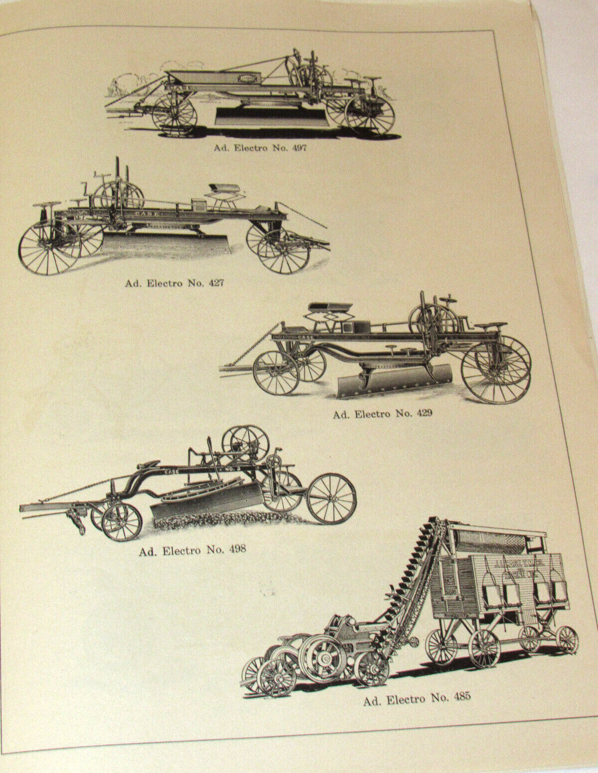 1914 JI CASE DEALER CONTEST BOOKLET! ELECTROTYPE CATALOG! TRACTORS/CARS/THRESHER
