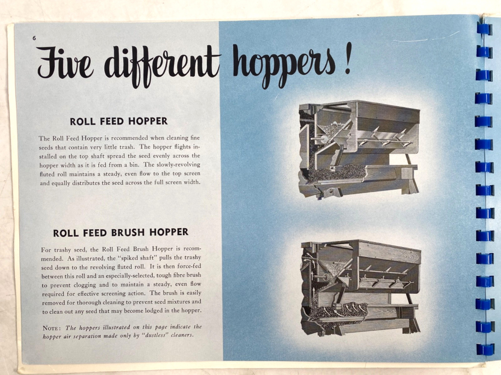 1951 CLIPPER GRAIN SEED & BEAN CLEANERS agriculture equipment catalog FERRELL CO