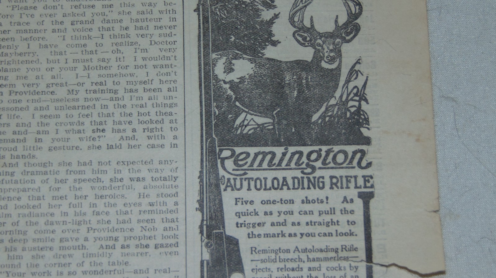 1911 REMINGTON AUTOLOADING RIFLE AND AVERY PLANTER AND OTHER ADVERTISING