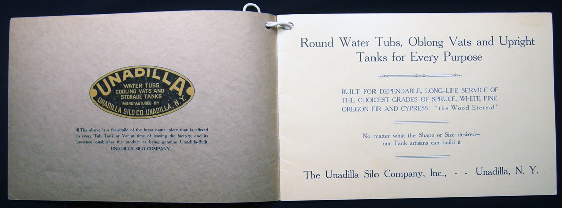 CIRCA 1918 UNADILLA SILO COMPANY NEW YORK CATALOG ILLUSTRATED INSTALLATIONS